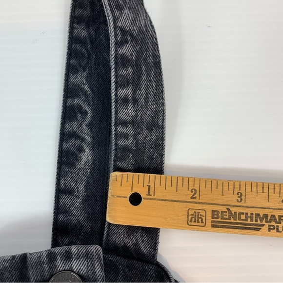 H&M Divided Dress Women's Medium Sleeveless Black Acid Wash Denim Mini Jean - Picture 15 of 16